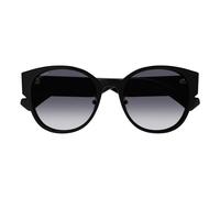 Gucci Gg1304sk Occhiali Da Sole Donna Nero Rotondo Grigio 56mm