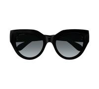 Gucci Gg1408s Occhiali Da Sole Donna Nero Cat-eye Grigio 52mm