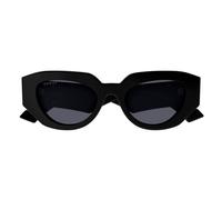 Gucci Gg1421s Occhiali Da Sole Donna Nero Geometrico Grigio 51mm