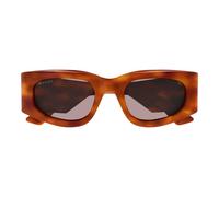 Gucci Gg1664s Occhiali Da Sole Donna Avana Squadrato Marrone 51mm
