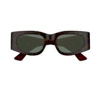 Gucci Gg1664s Occhiali Da Sole Donna Avana Squadrato Verde 51mm
