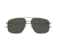 Gucci Gg1676s Occhiali Da Sole Uomo Argento Pilot Grigio 60mm