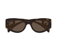 Gucci Gg1691s Occhiali Da Sole Donna Avana Ovali Marrone 54mm