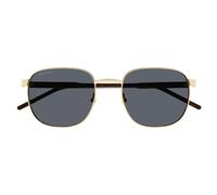 Gucci Gg1799s Occhiali Da Sole Uomo Oro Squadrato Grigio 54mm