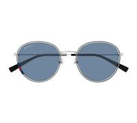 Gucci Gg1849s Occhiali Da Sole Donna Grigio Rotondo Blu 51mm