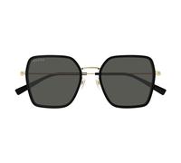 Gucci Gg1850sa Occhiali Da Sole Donna Nero Squadrato Grigio 53mm
