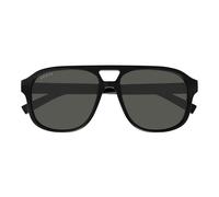 Gucci Gg1856s Occhiali Da Sole Uomo Nero Pilot Grigio 57mm Polarizzato