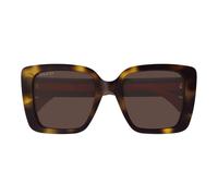 Gucci Gg1861s Occhiali Da Sole Donna Avana Squadrato Marrone 53mm