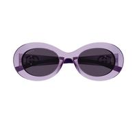 Gucci Gg2026s Occhiali Da Sole Donna Viola Rotondo Viola 51mm