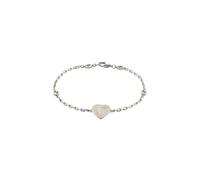 Gucci Heart Bracelet with Interlocking G Sterling Silver - Size 17cm