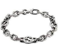 Gucci Interlocking G Sterling Silver Bracelet - Size 18cm