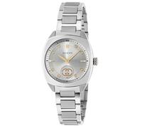 Gucci Interlocking YA142510 Unisex Watch - Silver Dial, Stainless Steel Bracelet