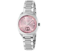 Gucci Interlocking YA142511 Unisex Watch - Pink Dial, Stainless Steel Bracelet