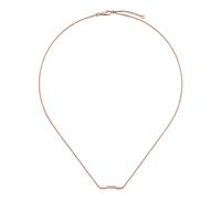 Gucci Link to Love 18ct Rose Gold Engraved Bar Necklace - Model YBB662108002