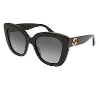 Gucci Donna GG0327S 001 Occhiali da sole Acetato Nero Grigio Cat Eye Normale Sfumato