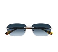 Gucci Occhiali da Sole GG1221S 007 Argento/Blu Uomo 56/16/140