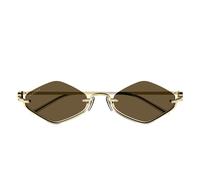 Gucci Occhiali da Sole GG1604S 002 Oro/Marrone Unisex 53/22/135