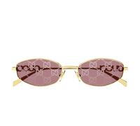 OCCHIALI DA SOLE GUCCI GG1802S (002) oro con lenti rosse con logo occhiali da sole