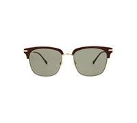 Gucci Occhiali da sole quadrati/rettangolari, bordeaux, oro, verde, occhiali di lusso realizzati in Italia, montatura in acetato, moda designer per il lusso quotidiano, bordeaux, oro, verde, NS,