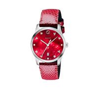 Gucci Orologio Analogico Classico Quarzo da Donna con Cinturino in Pelle YA126584