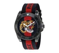 Gucci Orologio Analogico Classico Quarzo Uomo con Cinturino in Nylon YA136215