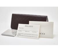 GUCCI SET Large Original marrone custodia per occhiali (Bag,Paper, Panno)