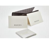 GUCCI SET Medium Original marrone custodia per occhiali (Bag,Paper, Panno)