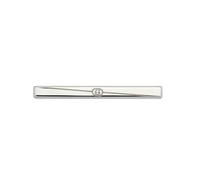 Gucci Tag Diagonal Interlocking G Tie Bar in Sterling Silver - YBF774034001