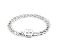 Gucci Trademark Sterling Silver Large Link Bracelet - 18 cm