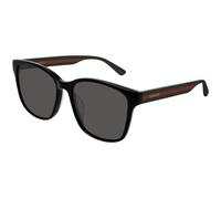 Gucci Unisex GG0417SK 001 Occhiali da sole Plastica Nero Grigio Squadrata Normale