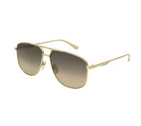 Gucci Uomo GG0336S 001 Occhiali da sole Metallo Oro Marrone Pilot Normale