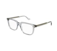Gucci Uomo GG0737O 010 Montature da vista Acetato Grigio Trasparente Squadrata