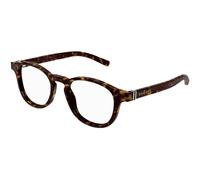 Gucci Uomo GG1510O 002 Montature da vista Acetato Havana Trasparente Rotonda