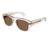 Gucci Uomo GG1517S 004 Occhiali da sole Acetato Cristallo Marrone Squadrata