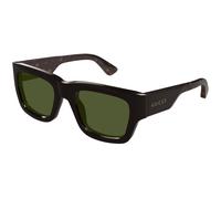 Gucci Uomo GG1668S 004 Occhiali da sole Acetato Marrone Verde Squadrata