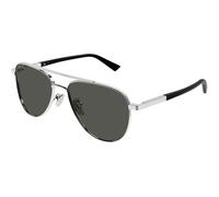 Gucci Uomo Gucci GG1962S 001 Occhiali da sole Metallo Argento Grigio Pilot