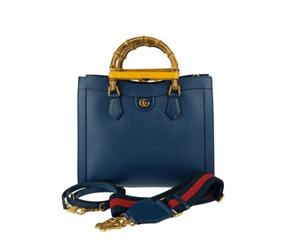 Gucci Vintage - Pre-owned Cuoio borse-gucci - - Pre-owned - Donna - Blu - ONE SIZE