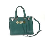 Gucci Vintage, ,Pre-owned ,Donna ,Verde ,ONE SIZE Pre-owned Cuoio borse-gucci