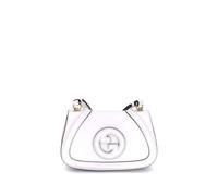 Gucci White Calf Leather Bos Taurus Handbag