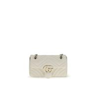 Gucci White Calf Leather Bos Taurus Shoulder Bag