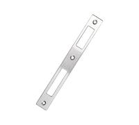 Gudalea Frontale In Acciaio Inox, Frontale Angolare, Battuta per Serrature, 1 Pezzo di Frontale D'Ingresso per Porta di Camera per Serrature (172 mm x 22 mm x 1,1 mm)