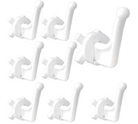 Gudalea Ganci per Termoarredo Bagno - Appendini Bagno Pratici e Facili da Installare - Set di 8 Ganci per Accappatoio da Muro, Portasalviette da Porta a Gancio