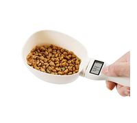 GUDAN Cucchiaio dosatore digitale per cibo per animali domestici, cucchiaio dosatore digitale per cani e gatti, ciotole portatili per misurare il cibo degli animali domestici
