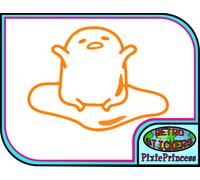 Gudetama Kawaii Carino G Adesivo Vinile Veicolo Auto Bici Muro Poster Finestra