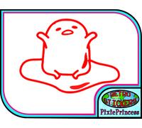 Gudetama Kawaii Carino G Adesivo Vinile Veicolo Auto Bici Muro Poster Finestra