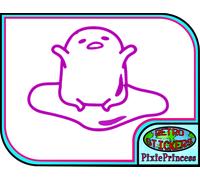 Gudetama Kawaii Carino G Adesivo Vinile Veicolo Auto Bici Muro Poster Finestra