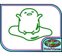 Gudetama Kawaii Carino G Adesivo Vinile Veicolo Auto Bici Muro Poster Finestra