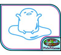 Gudetama Kawaii Carino G Adesivo Vinile Veicolo Auto Bici Muro Poster Finestra