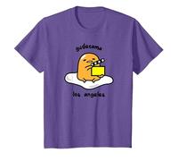 Gudetama Los Angeles Maglietta, Bambini, Viola mélange, 10 Anni