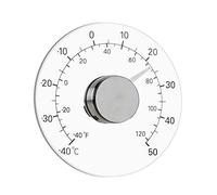 GuDoQi Termometro Da Finestra per Interni ed Esterni, Nessuna Batteria Richiesta, Quadrante Trasparente, Termometro Meteorologico, Letture Accurate per Casa, Ufficio, Patio